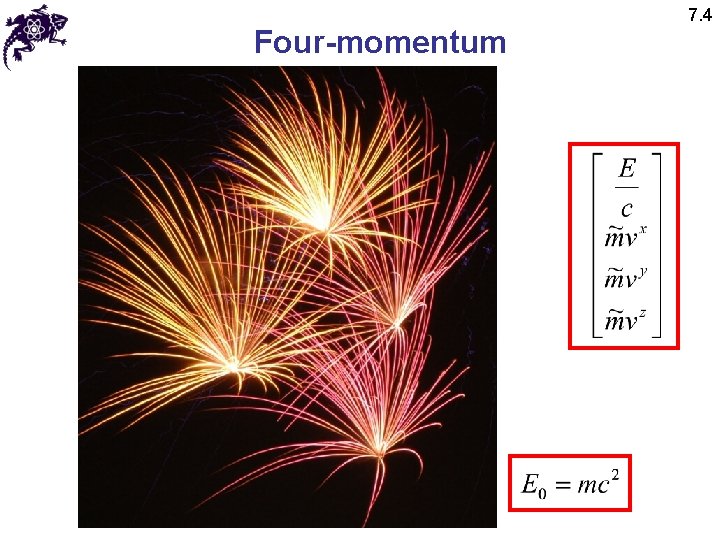 Four-momentum 7. 4 