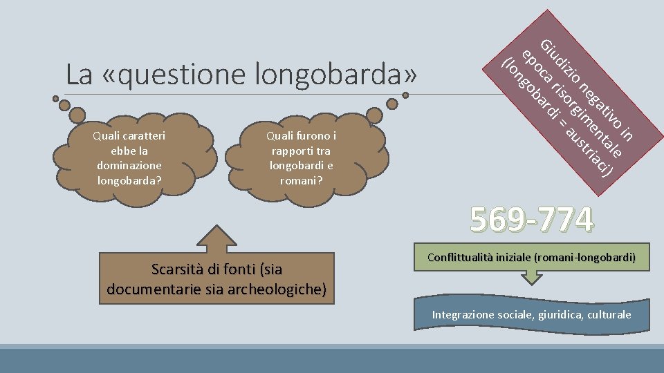 Quali caratteri ebbe la dominazione longobarda? Quali furono i rapporti tra longobardi e romani?