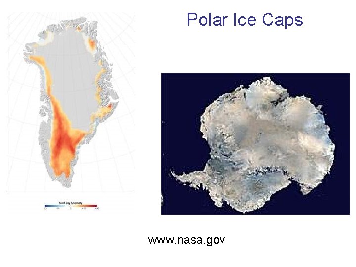 Polar Ice Caps www. nasa. gov 