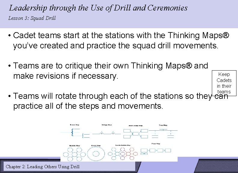 Leadership through the Use of Drill and Ceremonies LESSON 2: Lesson 3: Squad Drill