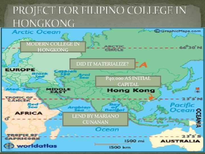 PROJECT FOR FILIPINO COLLEGE IN HONGKONG MODERN COLLEGE IN HONGKONG DID IT MATERIALIZE? P