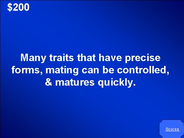 © Mark E. Damon - All Rights Reserved $200 Many traits that have precise