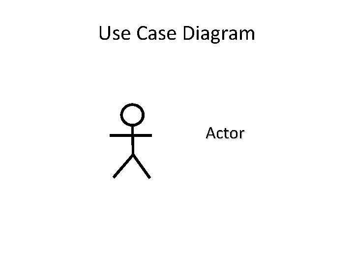 Use Case Diagram Actor 