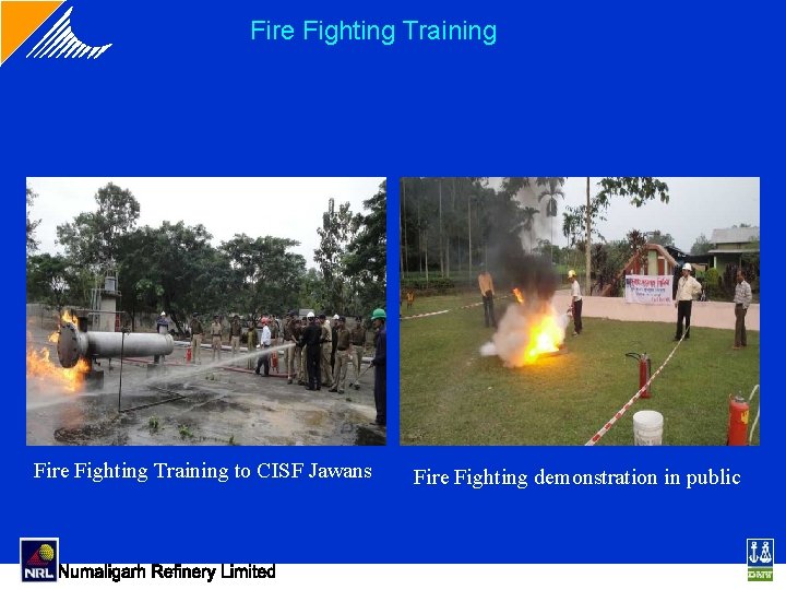 Fire Fighting Training to CISF Jawans Fire Fighting demonstration in public Fire Fighting Training to CISF Jawans Fire Fighting demonstration in public