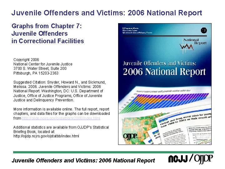 Juvenile Offenders and Victims: 2006 National Report Graphs from Chapter 7: Juvenile Offenders in