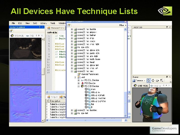 All Devices Have Technique Lists Copyright © NVIDIA Corporation 2004 