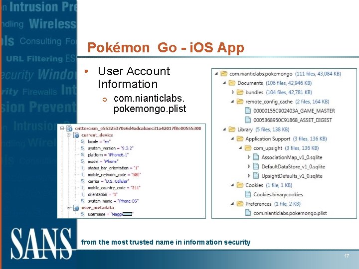 Pokémon Go - i. OS App • User Account Information ¢ com. nianticlabs. pokemongo.
