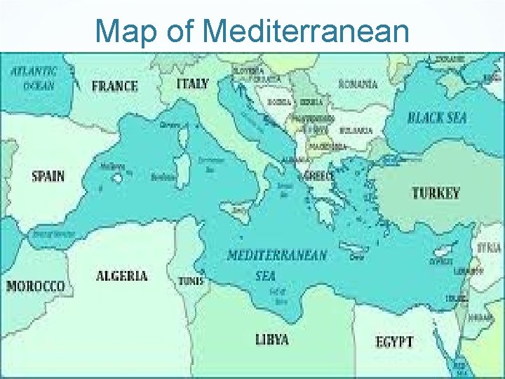 Map of Mediterranean 