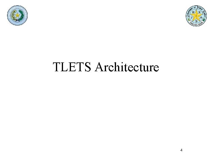 TLETS Architecture 4 TLETS Architecture 4
