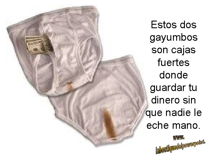 Estos dos gayumbos son cajas fuertes donde guardar tu dinero sin que nadie le