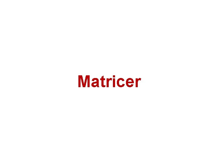 Matricer 