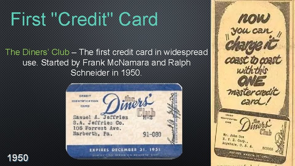 The History Of Credit And Credit Cards Christine