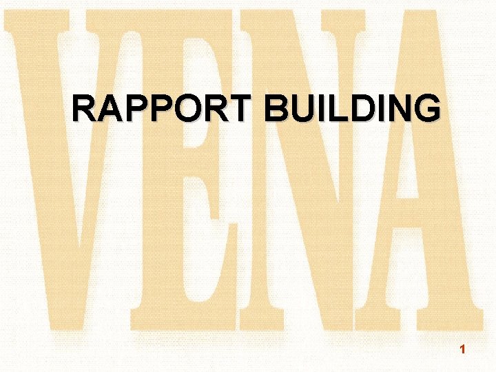 RAPPORT BUILDING 1 