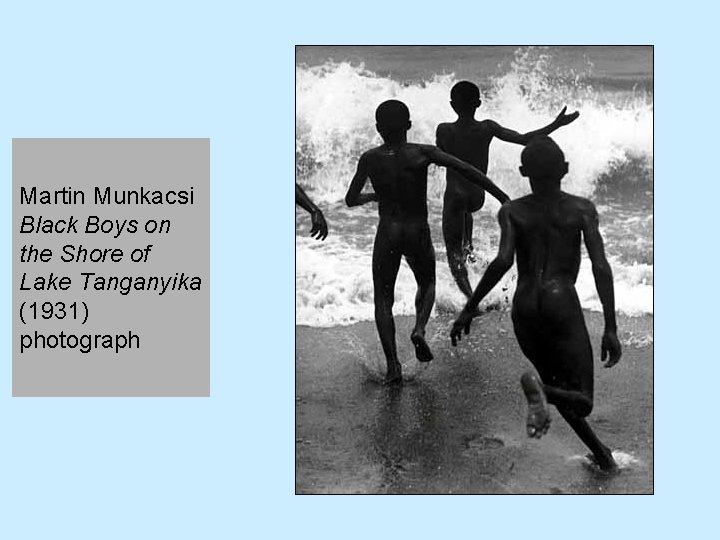 Martin Munkacsi Black Boys on the Shore of Lake Tanganyika (1931) photograph 