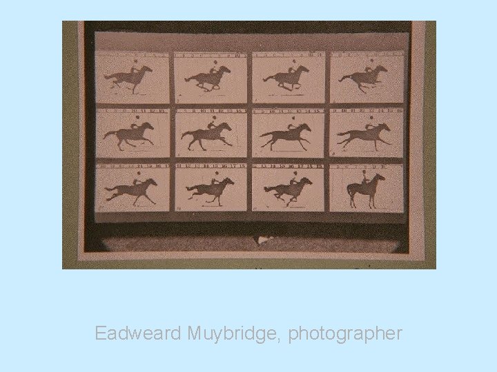 Eadweard Muybridge, photographer 