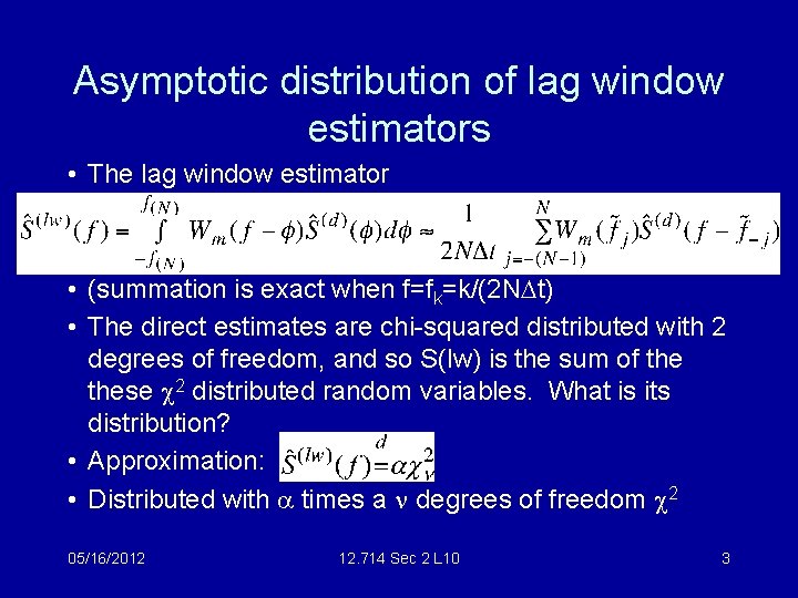 12 714 Computational Data Analysis Alan Chave alanwhoi