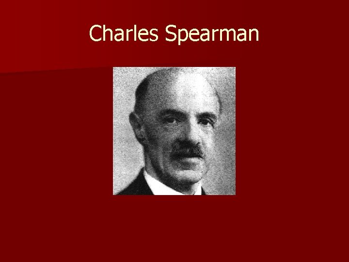 Charles Spearman 
