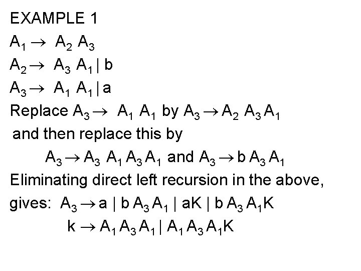 EXAMPLE 1 A 1 ® A 2 A 3 A 2 ® A 3