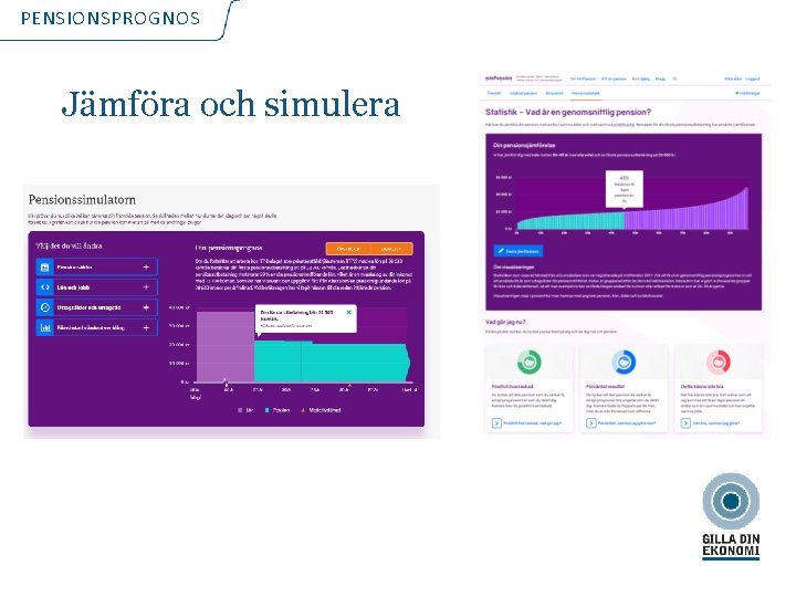 PENSIONSPROGNOS Jämföra och simulera 