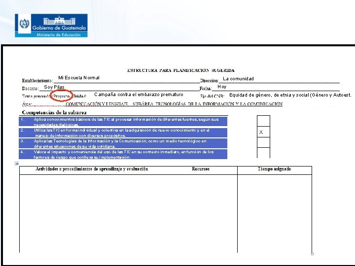 Mi Escuela Normal La comunidad Hoy Soy Pilas Campaña contra el embarazo prematuro 1.