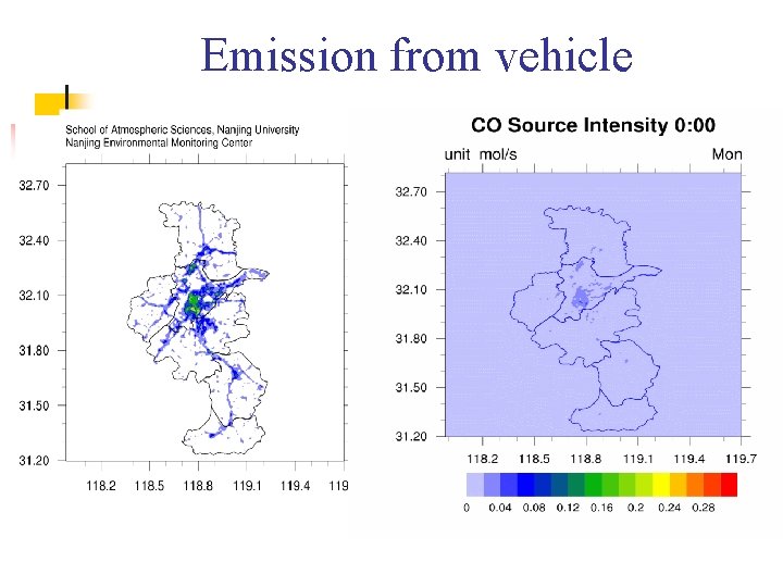 Emission from vehicle 