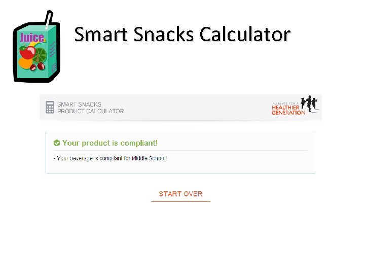 Smart Snacks Calculator 