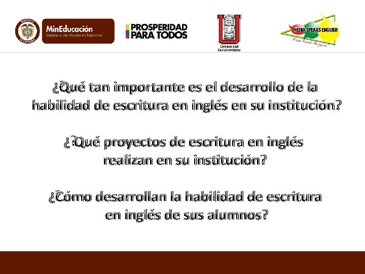 ¿Qué tan importante es el desarrollo de la habilidad de escritura en inglés en