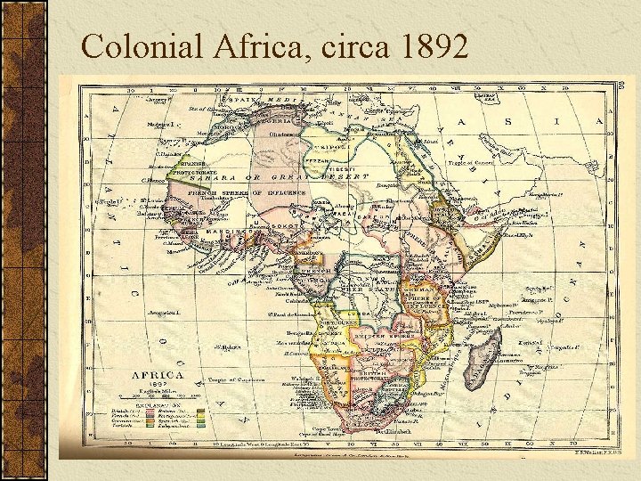 Colonial Africa, circa 1892 