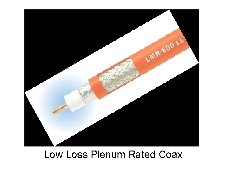 Low Loss Plenum Rated Coax 