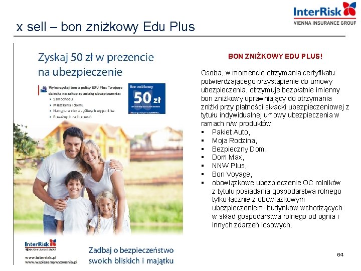 x sell – bon zniżkowy Edu Plus BON ZNIŻKOWY EDU PLUS! Osoba, w momencie