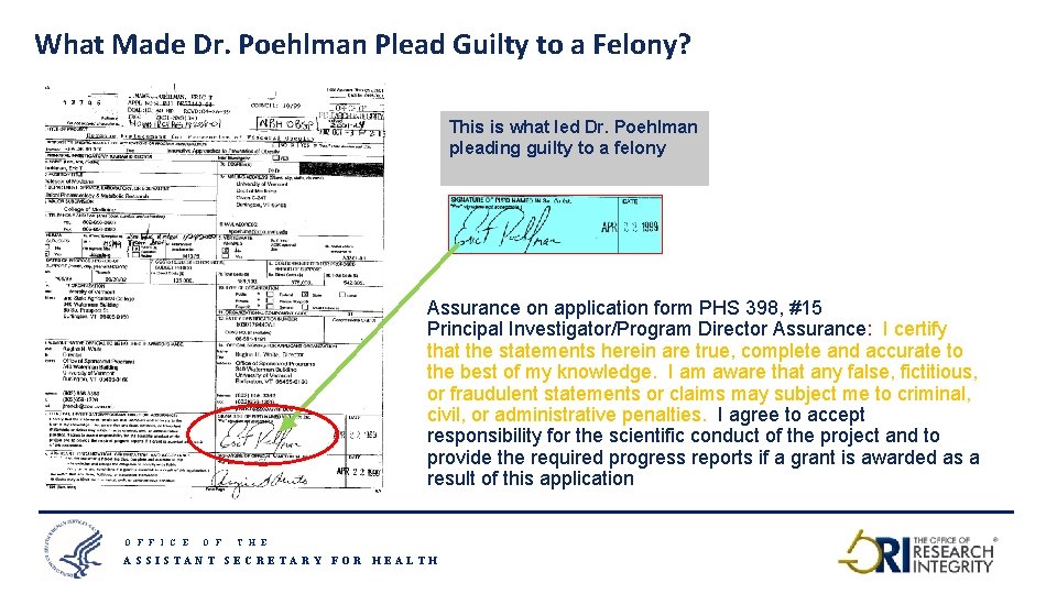 What Made Dr. Poehlman Plead Guilty to a Felony? This is what led Dr.