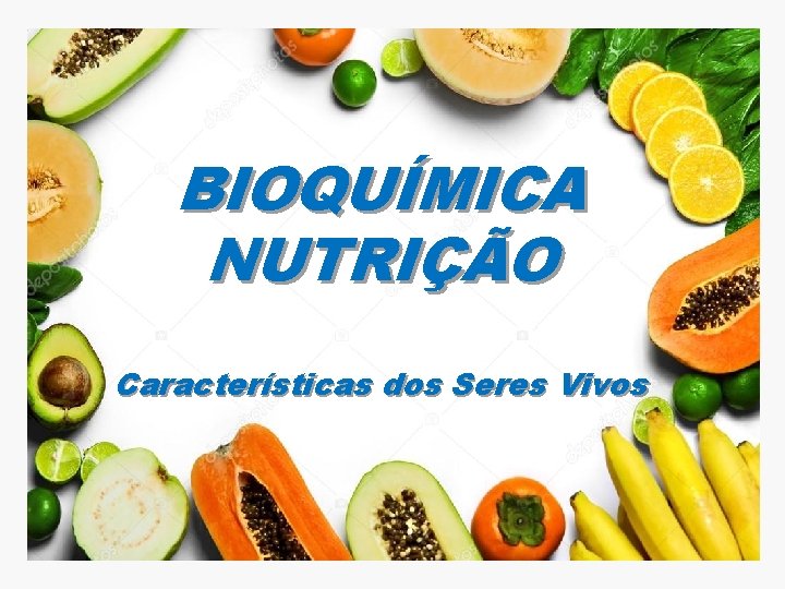BIOQUÍMICA NUTRIÇÃO Características dos Seres Vivos 
