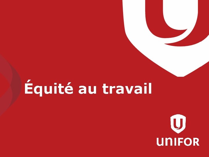 Équité au travail 