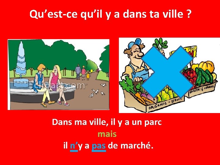 Qu’est-ce qu’il y a dans ta ville ? Dans ma ville, il y a