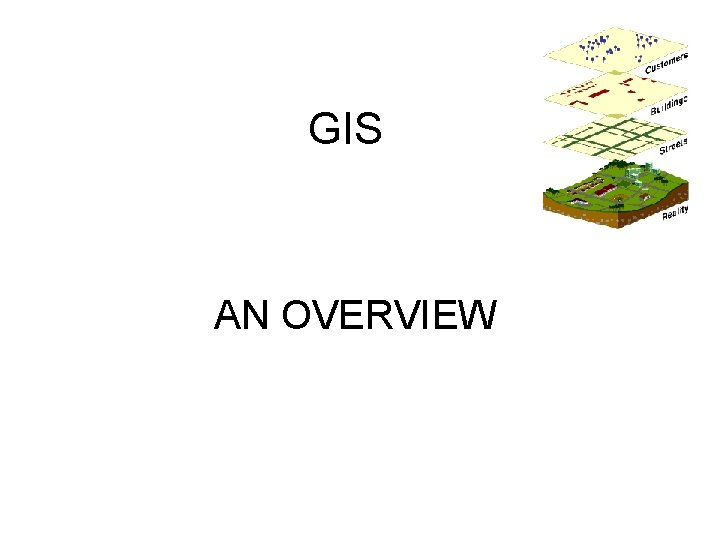 GIS AN OVERVIEW 