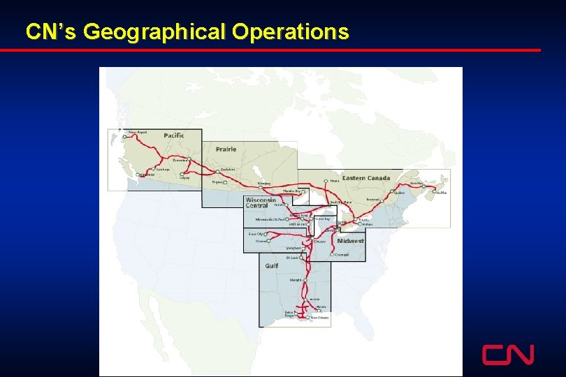 CN’s Geographical Operations 