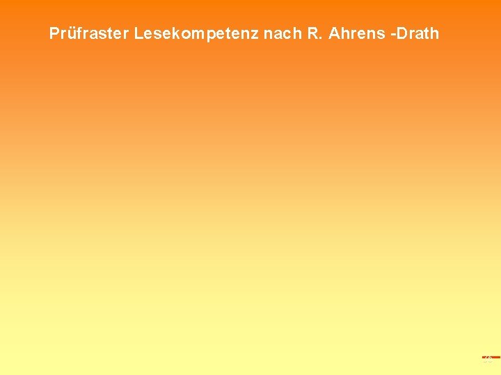 Prüfraster Lesekompetenz nach R. Ahrens -Drath 36 