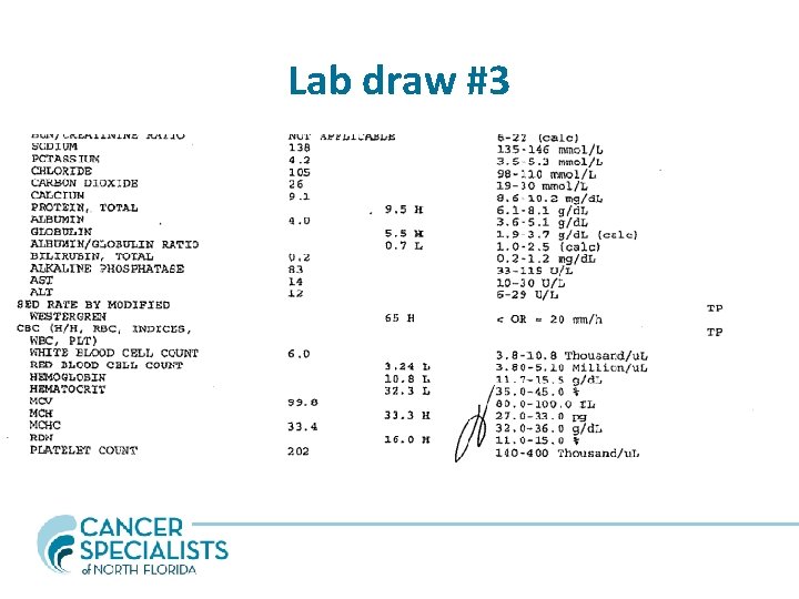 Lab draw #3 