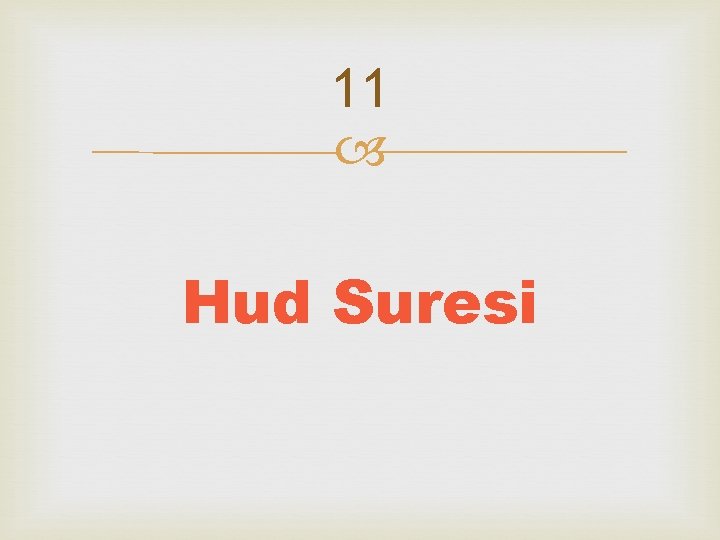 11 Hud Suresi 