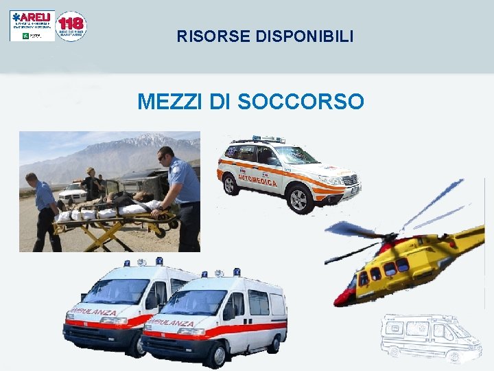 RISORSE DISPONIBILI MEZZI DI SOCCORSO RISORSE DISPONIBILI MEZZI DI SOCCORSO