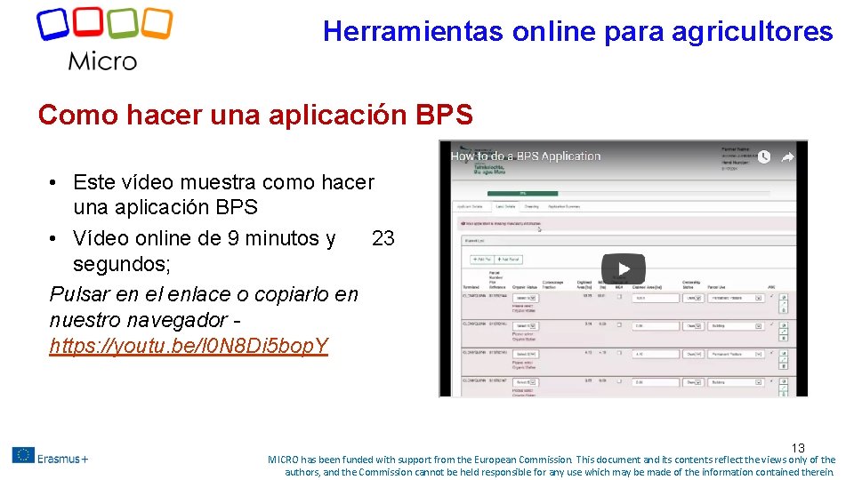 Herramientas online para agricultores Como hacer una aplicación BPS • Este vídeo muestra como Herramientas online para agricultores Como hacer una aplicación BPS • Este vídeo muestra como