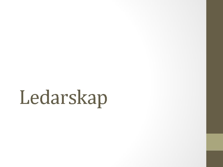 Ledarskap 