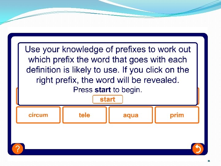 Prefix quiz 11 Prefix quiz 11