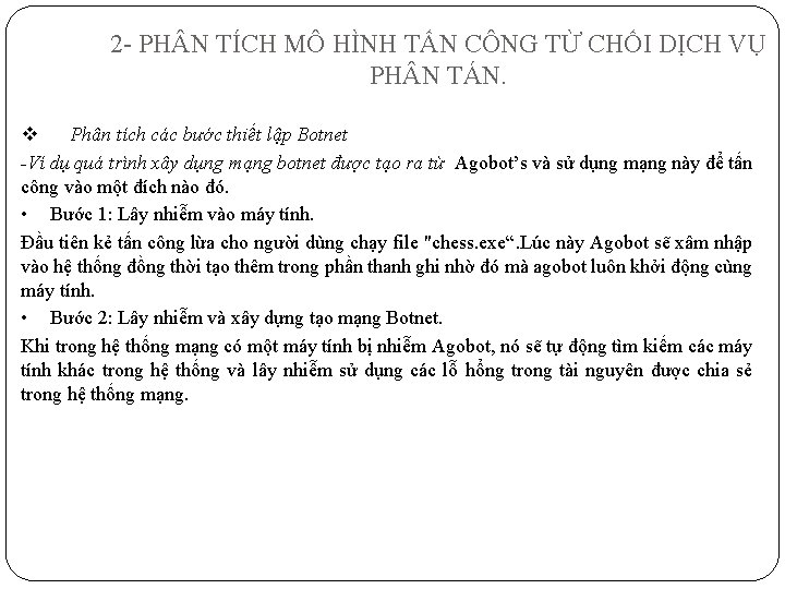 2 - PH N TÍCH MÔ HÌNH TẤN CÔNG TỪ CHỐI DỊCH VỤ PH