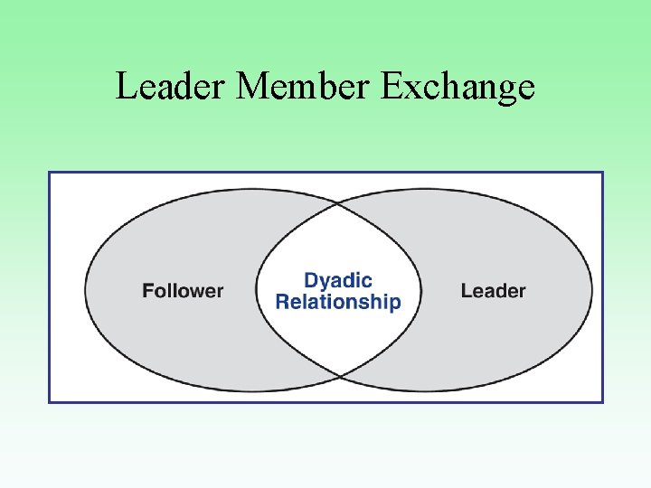 Leader Member Exchange 
