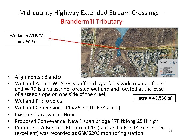 Mid-county Highway Extended Stream Crossings – Brandermill Tributary Wetlands WUS 78 and W 79
