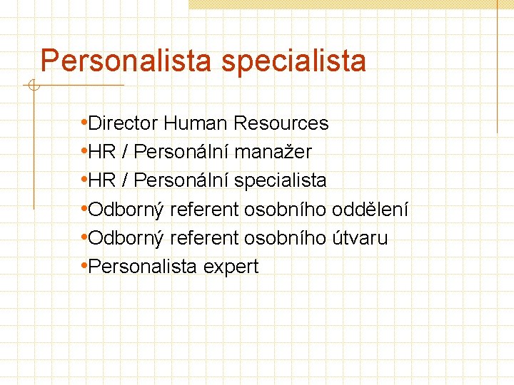 Personalista specialista • Director Human Resources • HR / Personální manažer • HR /