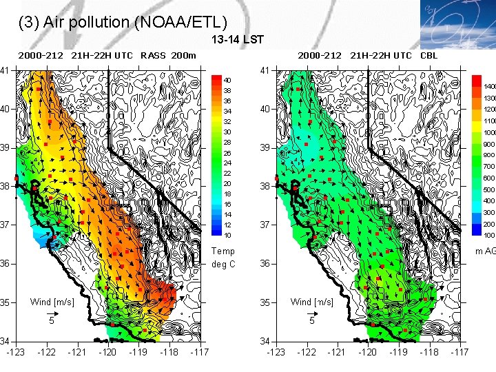 (3) Air pollution (NOAA/ETL) 13 -14 LST (3) Air pollution (NOAA/ETL) 13 -14 LST