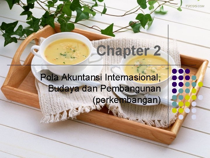 Chapter 2 Pola Akuntansi Internasional, Budaya dan Pembangunan (perkembangan) 