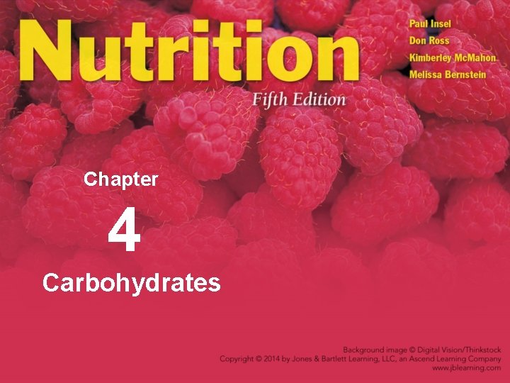 Chapter 4 Carbohydrates 